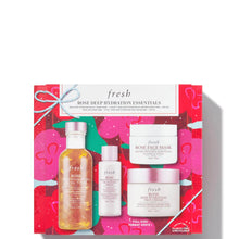 Load image into Gallery viewer, FRESH ROSE DEEP HYDRATION ESSENTIALS This gift box is plastic-free and recyclable.