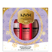 Load image into Gallery viewer, NYX PROFESSIONAL MAKEUP BUTTER GLOSS TRIO GIFT SET