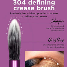 Load image into Gallery viewer, Real Techniques Eyeshadow Brush Set, Makeup with Gel Eyeliner, Flat Eye, and Eyelash Brushes, Purple, 8 Piece