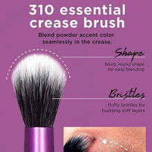 Load image into Gallery viewer, Real Techniques Eyeshadow Brush Set, Makeup with Gel Eyeliner, Flat Eye, and Eyelash Brushes, Purple, 8 Piece