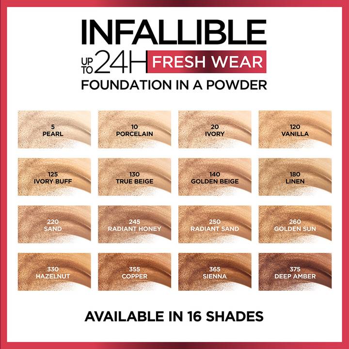Loreal INFALLIBLE Up to 24H Fresh Wear in a Powder