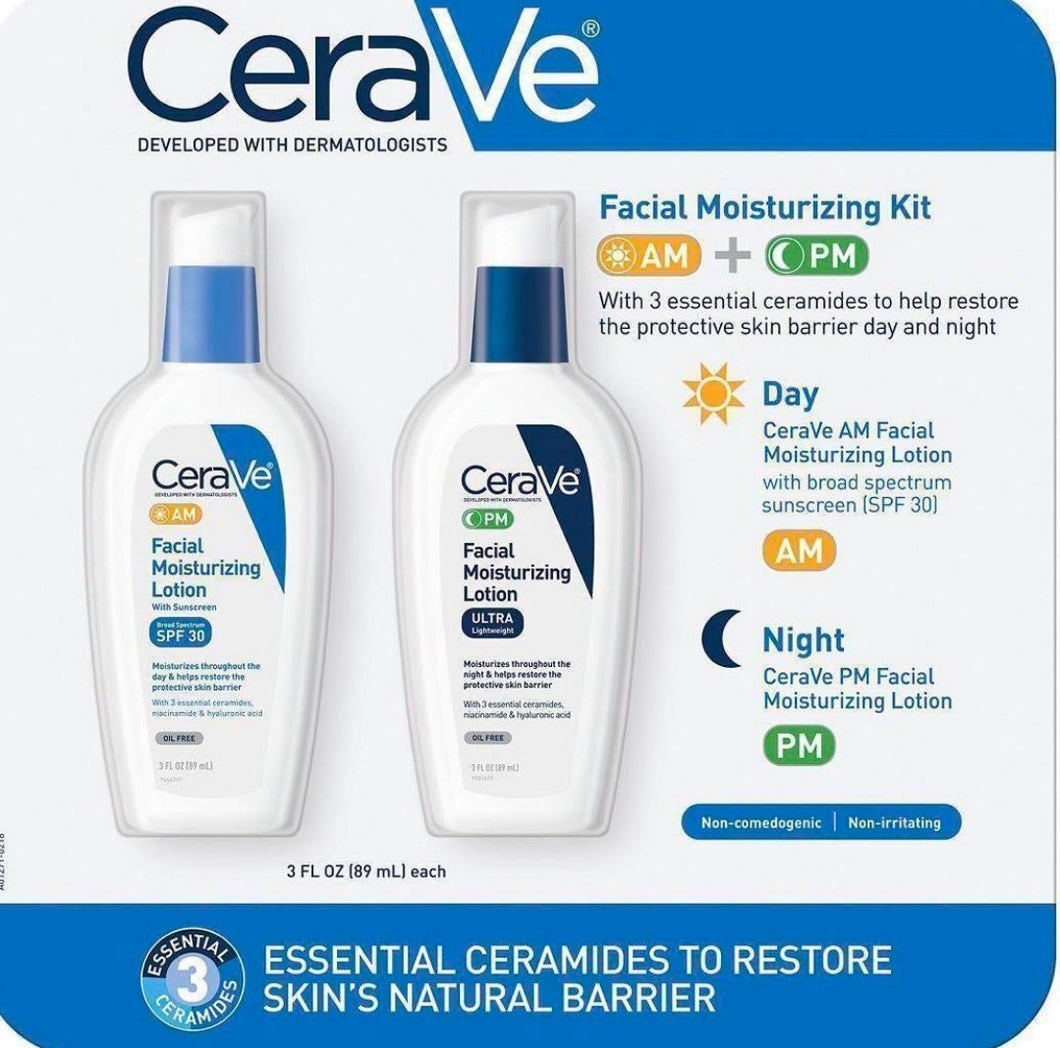 CeraVe AM and PM lotion bundle