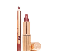 Load image into Gallery viewer, Charlotte Tilbury Mini pillow talk lipstick and liner set
